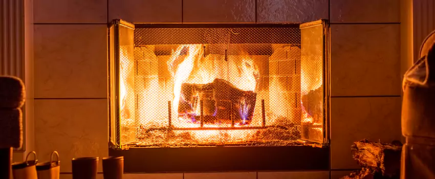 Mendota Hearth Landscape Fireplace Installation in Mississauga, Ontario