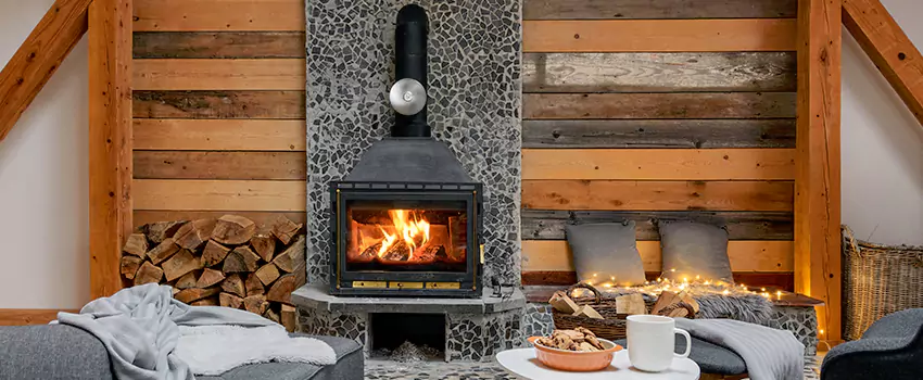 Thelin Hearth Products Direct Vent Gas Stove Fireplace Inspection in Mississauga, Ontario